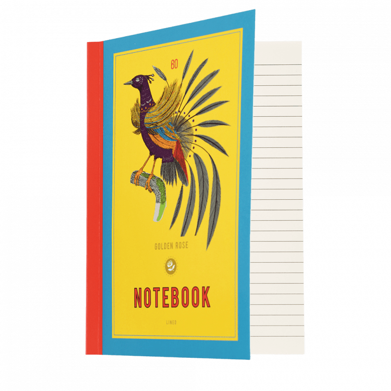 Rex London A5 Notebook - GOLDEN ROSE