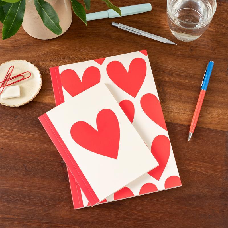 Rex London A5 Notebook - Hearts