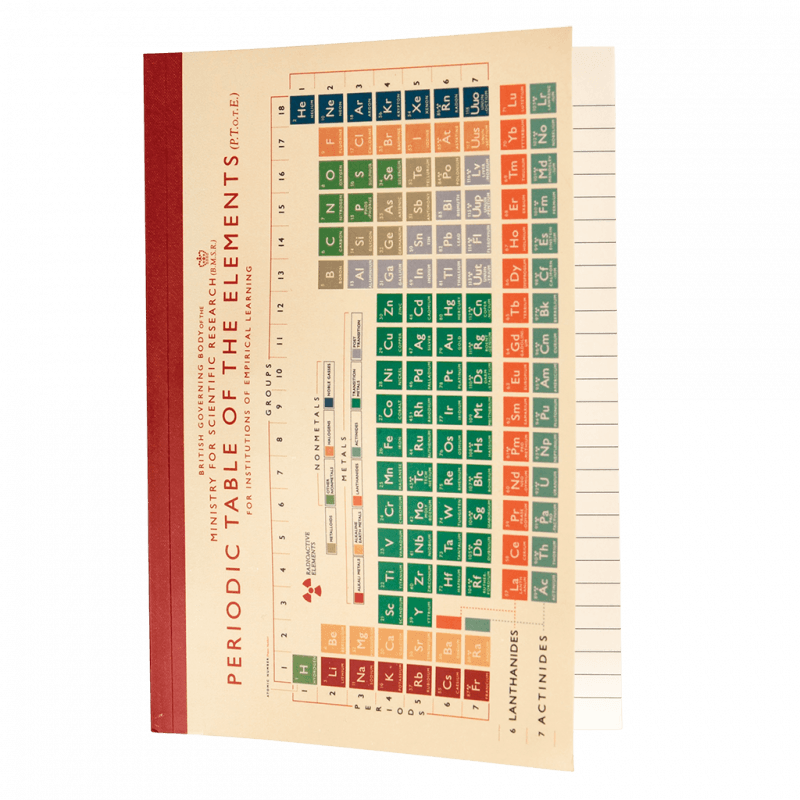 Rex London A5 Notebook - Periodic Table