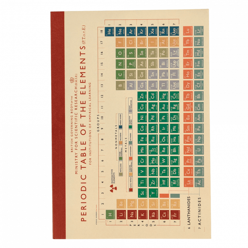 Rex London A5 Notebook - Periodic Table