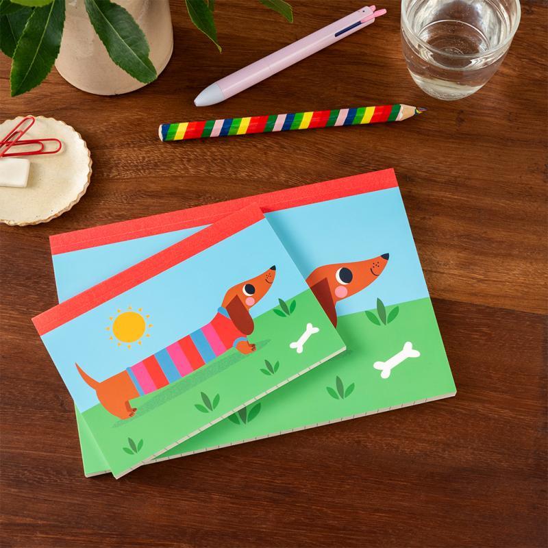Rex London A5 Notebook - Sunny Sausage Dog
