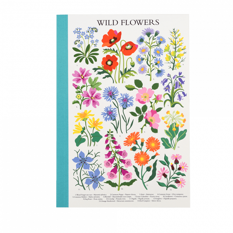 Rex London A5 Notebook - Wild Flowers