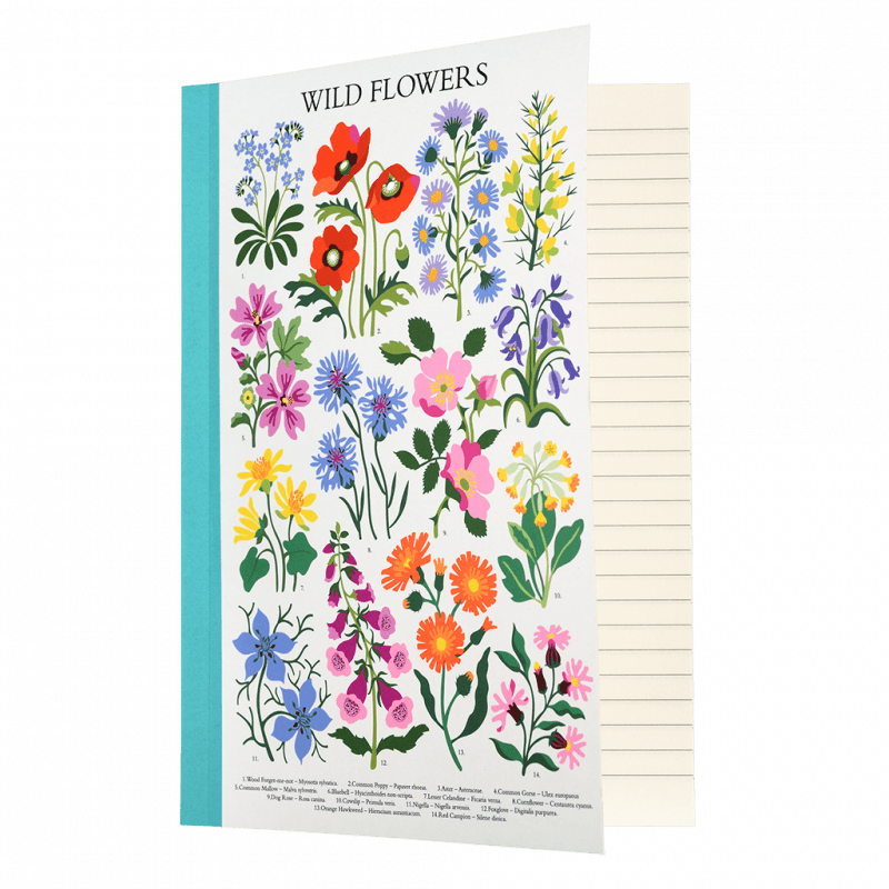 Rex London A5 Notebook - Wild Flowers