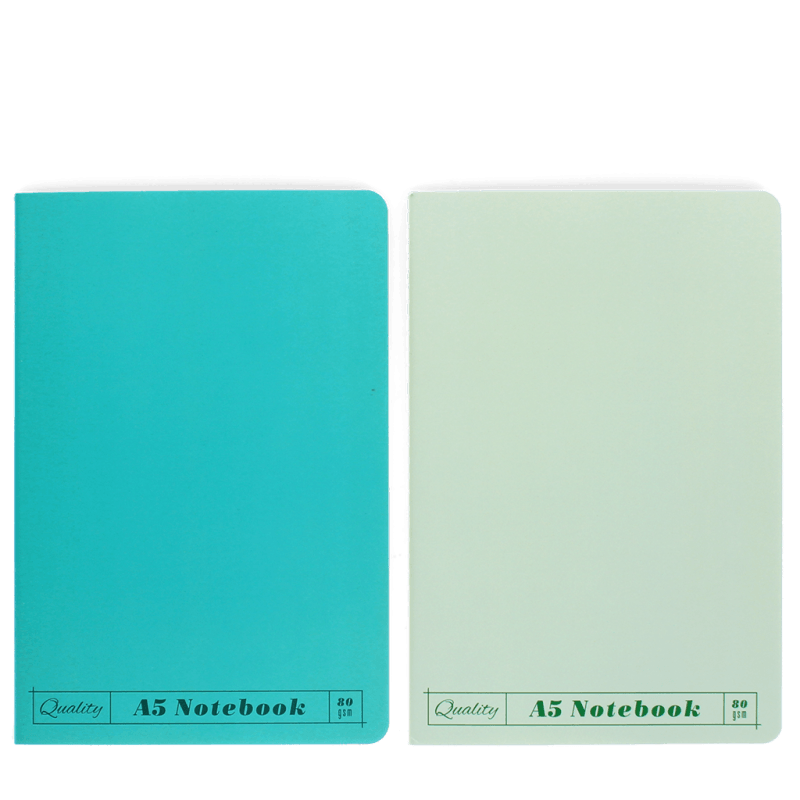 Rex London A5 Notebooks (set Of 2) - Green & Aqua