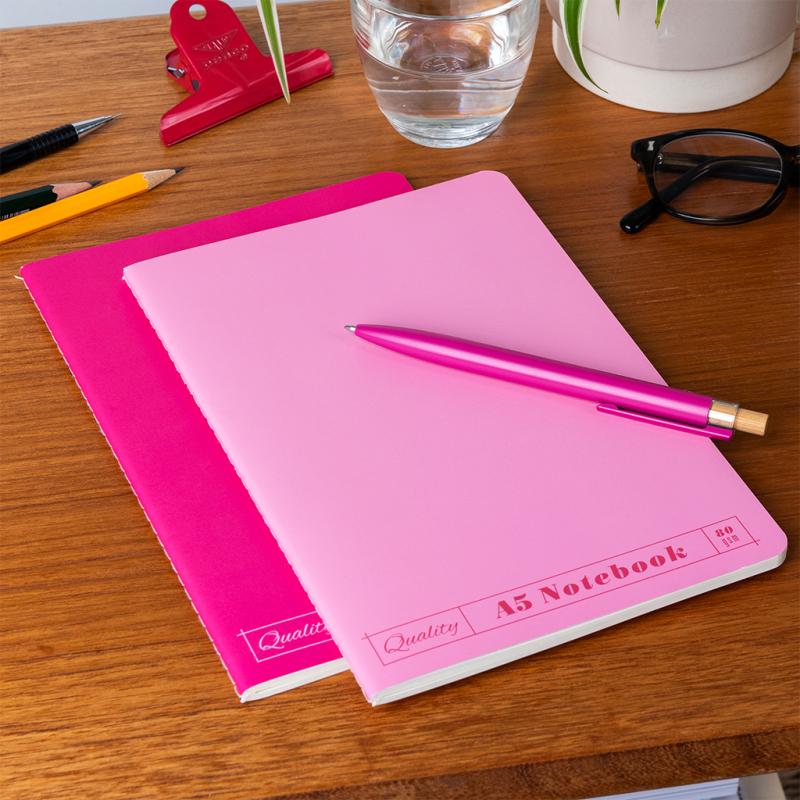 rex london A5 notebooks (set of 2) - Pinks