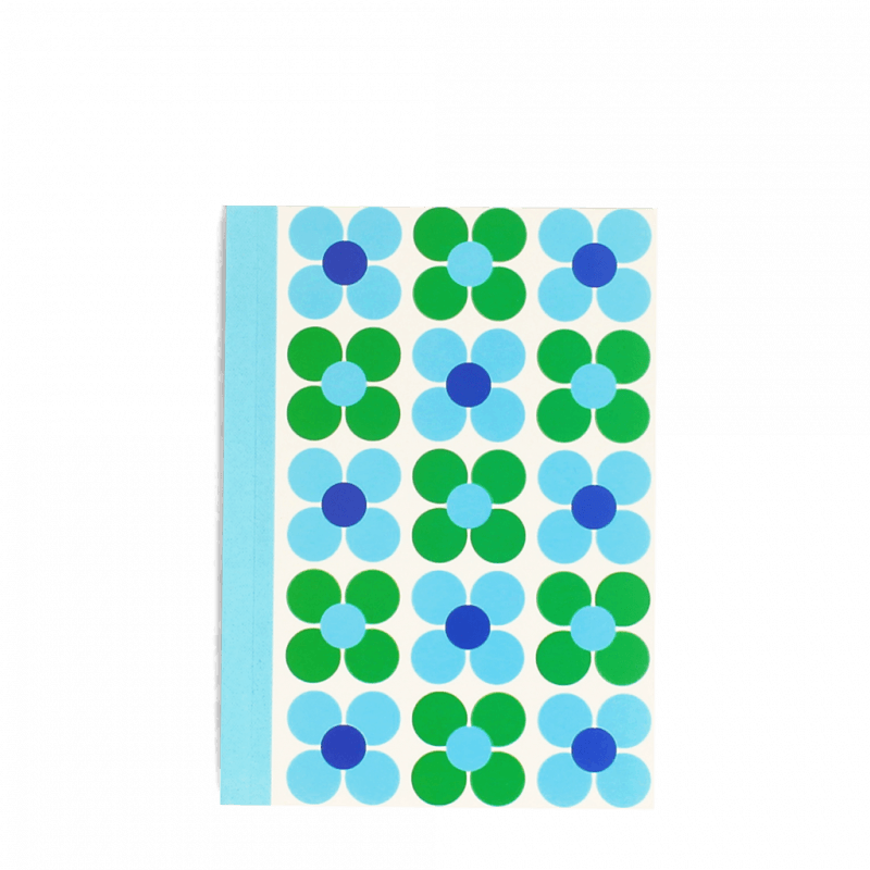 Rex London A6 Notebook - Blue And Green Daisy