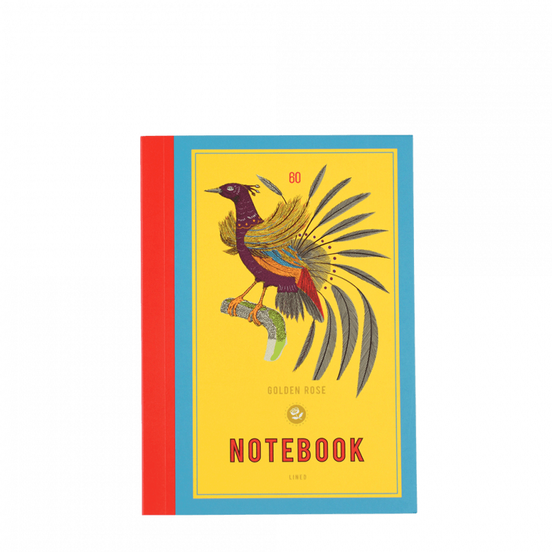 Rex London A6 Notebook - GOLDEN ROSE