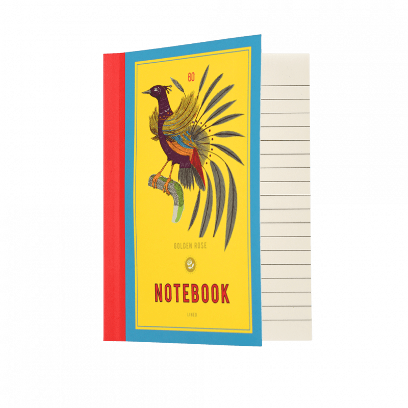 Rex London A6 Notebook - GOLDEN ROSE