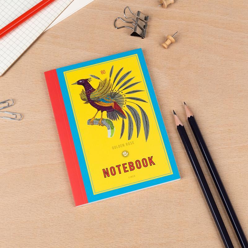 rex london A6 notebook - GOLDEN ROSE