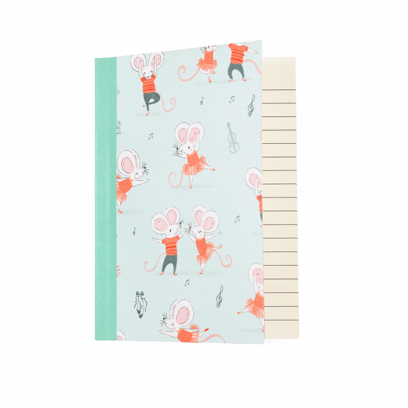 Rex London A6 Notebook - Mouse Ballet