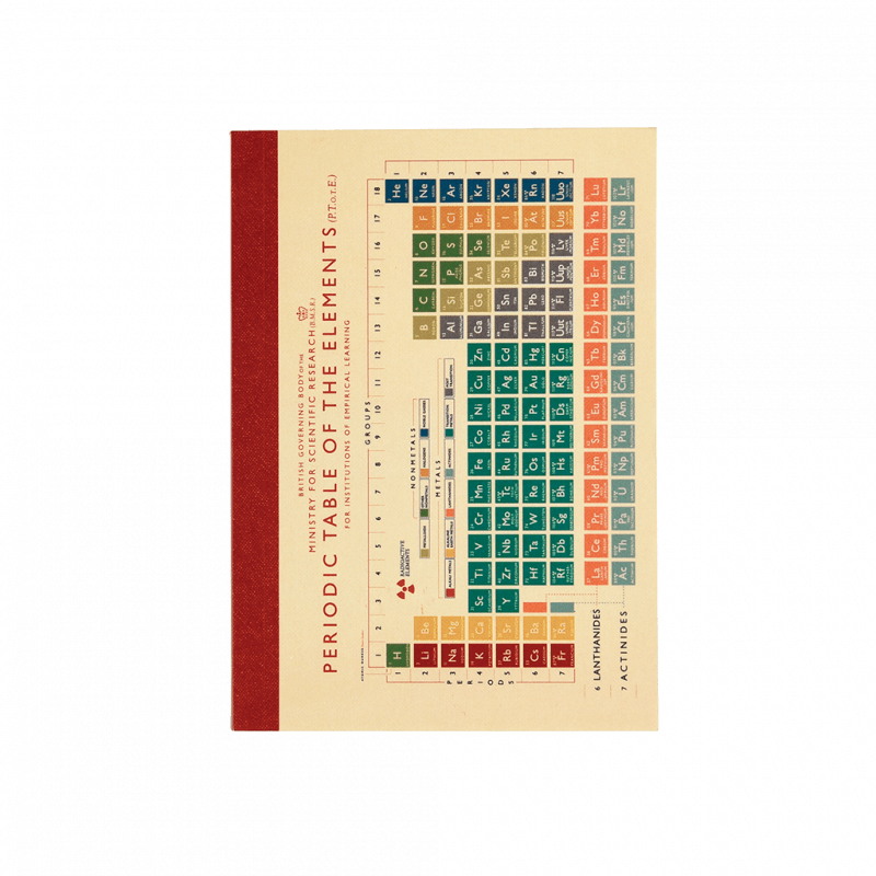 Rex London A6 Notebook - Periodic Table