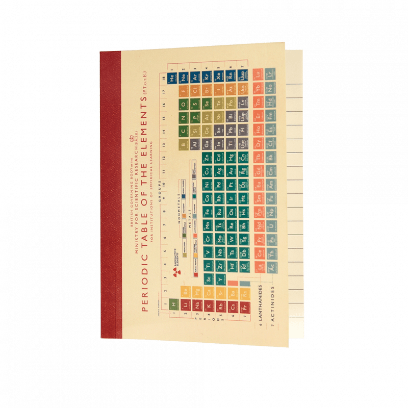Rex London A6 Notebook - Periodic Table