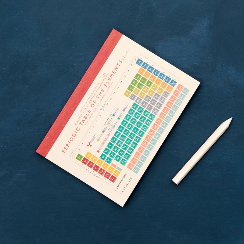 rex london A6 notebook - Periodic Table
