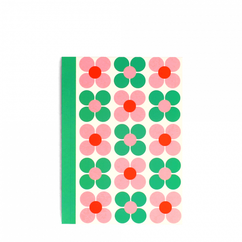 Rex London A6 Notebook - Pink And Green Daisy