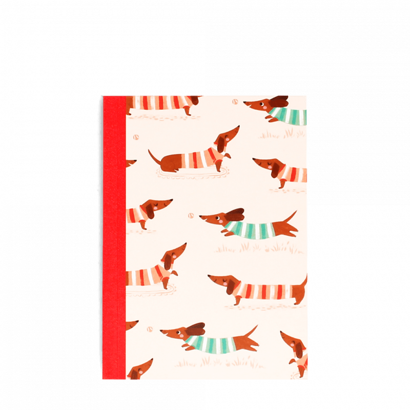 Rex London A6 Notebook - Sausage Dog