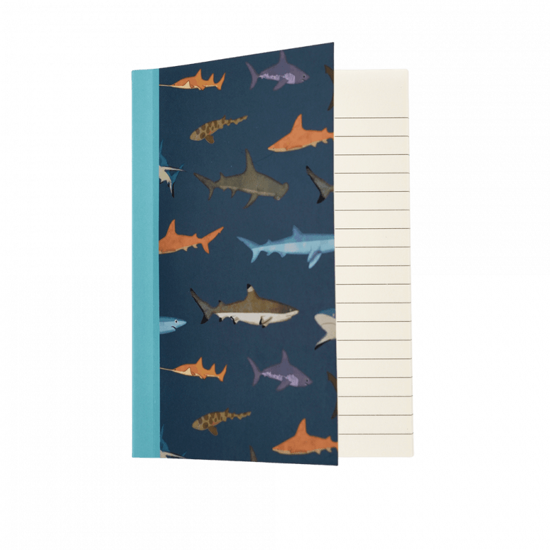 Rex London A6 Notebook - Sharks