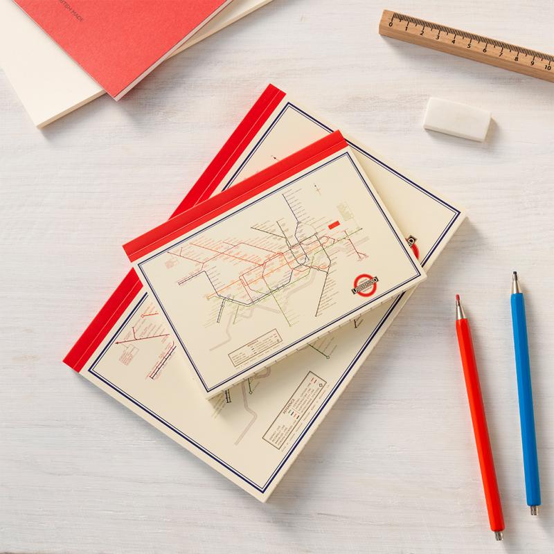 Rex London A6 Notebook - TfL Heritage Tube Map