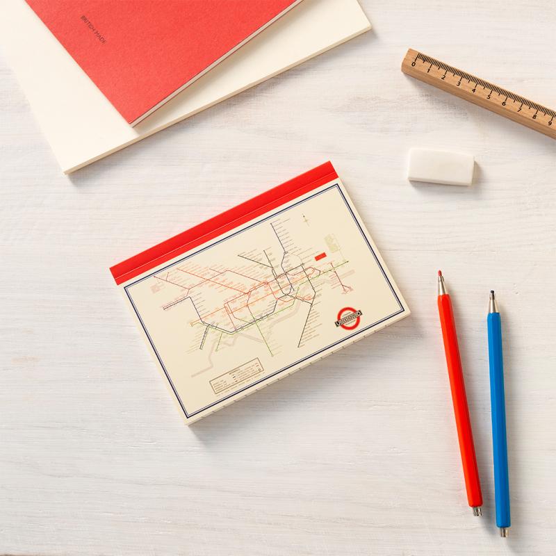 rex london A6 notebook - TfL Heritage Tube Map
