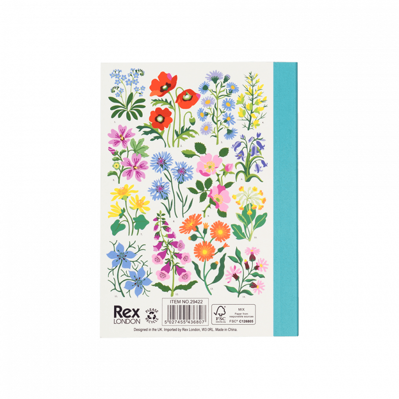 Rex London A6 Notebook - Wild Flowers