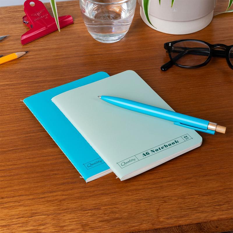 rex london A6 notebooks (set of 2) - Green & aqua