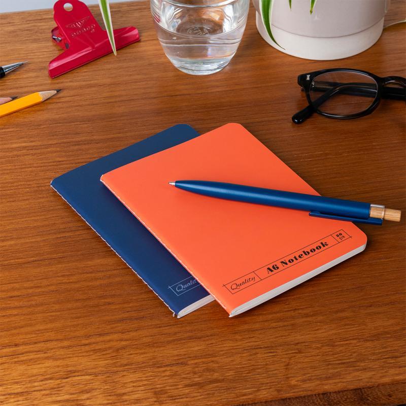 rex london A6 notebooks (set of 2) - Orange & blue