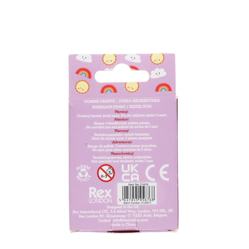 Rex London Adorable Animal Doughnut Eraser - Dog