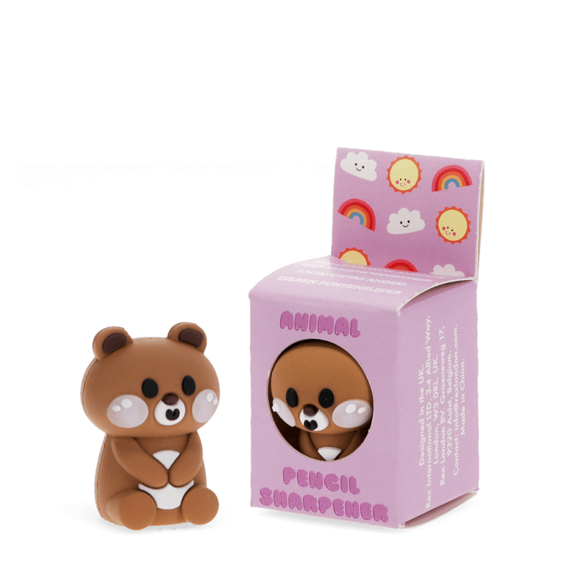Rex London Adorable Animal Pencil Sharpener - Bear
