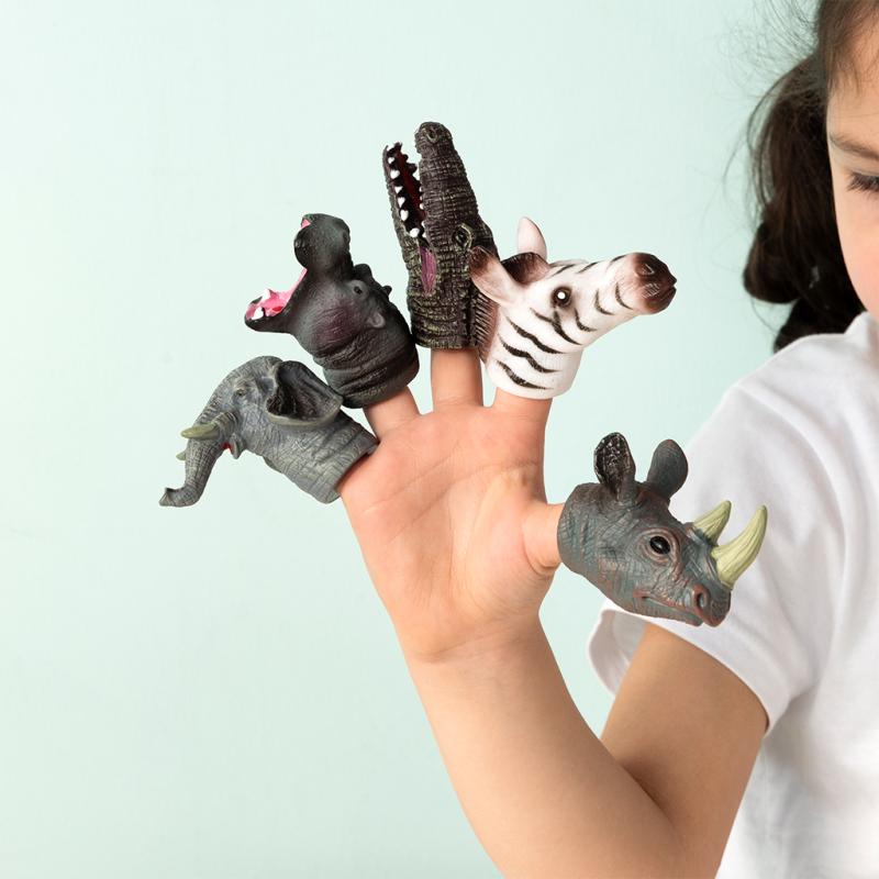 rex london Animal finger puppets (set of 5) - Safari