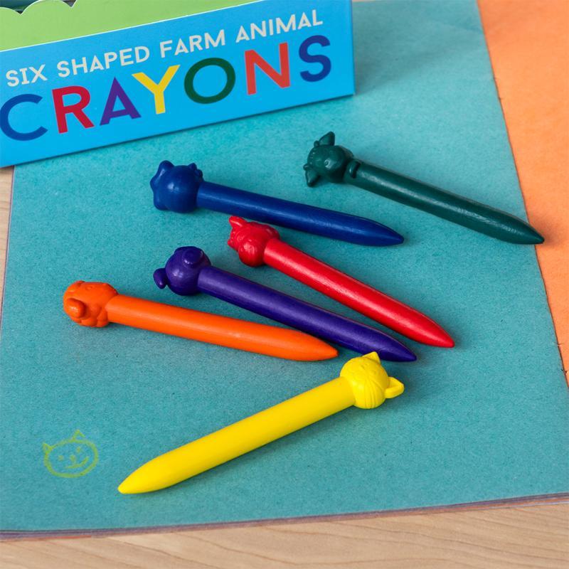 rex london Animal head crayons (set of 6)