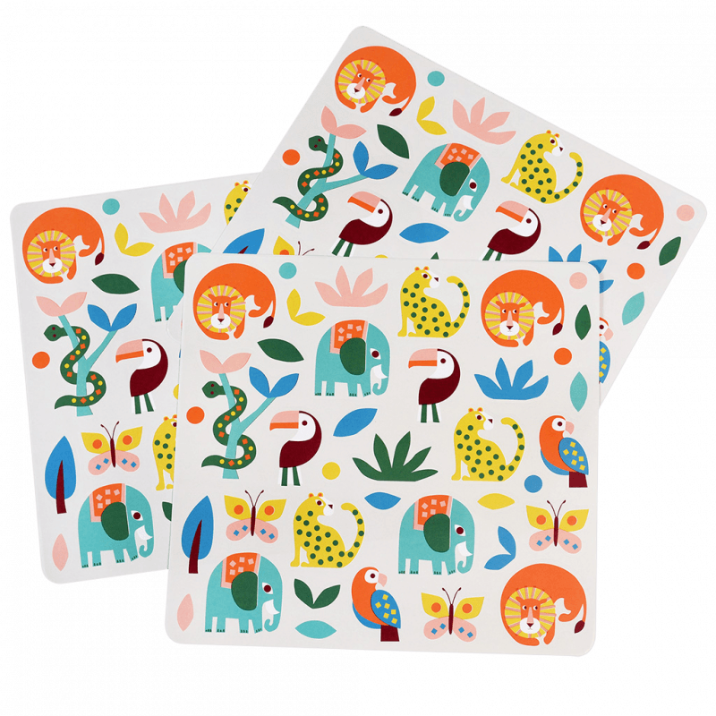 Rex London Animal Stickers (3 Sheets) - Wild Wonders