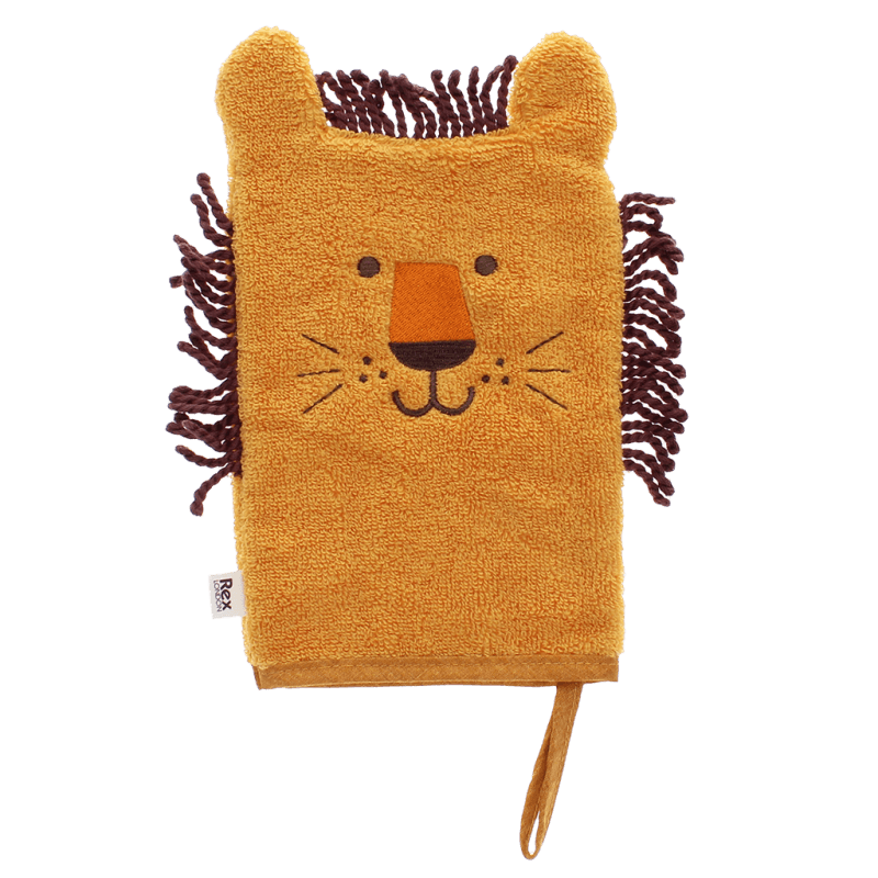 Rex London Baby Bath Mitt - Lion