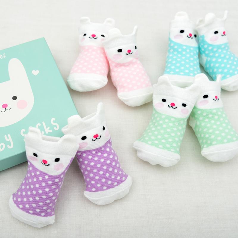 rex london Baby socks (4 pairs) - Bonnie the Bunny