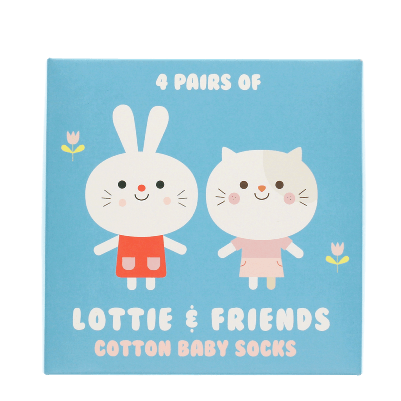 Rex London Baby Socks (4 Pairs) - Lottie And Friends
