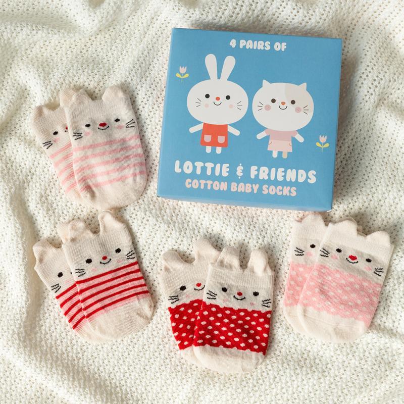 rex london Baby socks (4 pairs) - Lottie and Friends