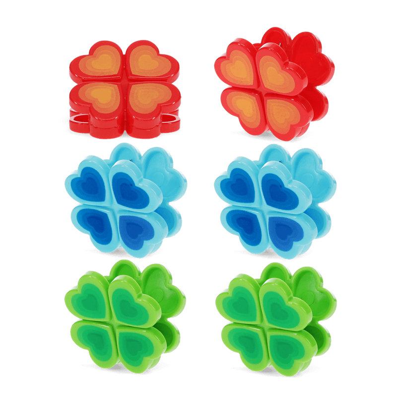 Rex London Bag Clips (set Of 6) - Flower