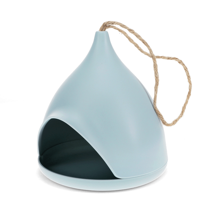 Rex London Bamboo Fibre Bird Feeder - Blue