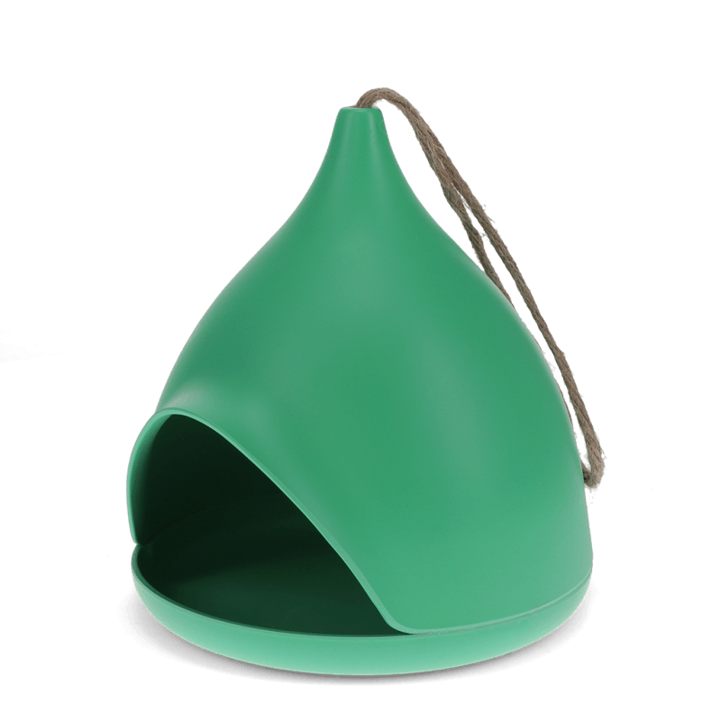 Rex London Bamboo Fibre Bird Feeder - Green