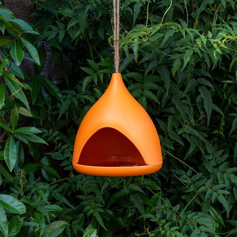 rex london Bamboo fibre bird feeder - Orange