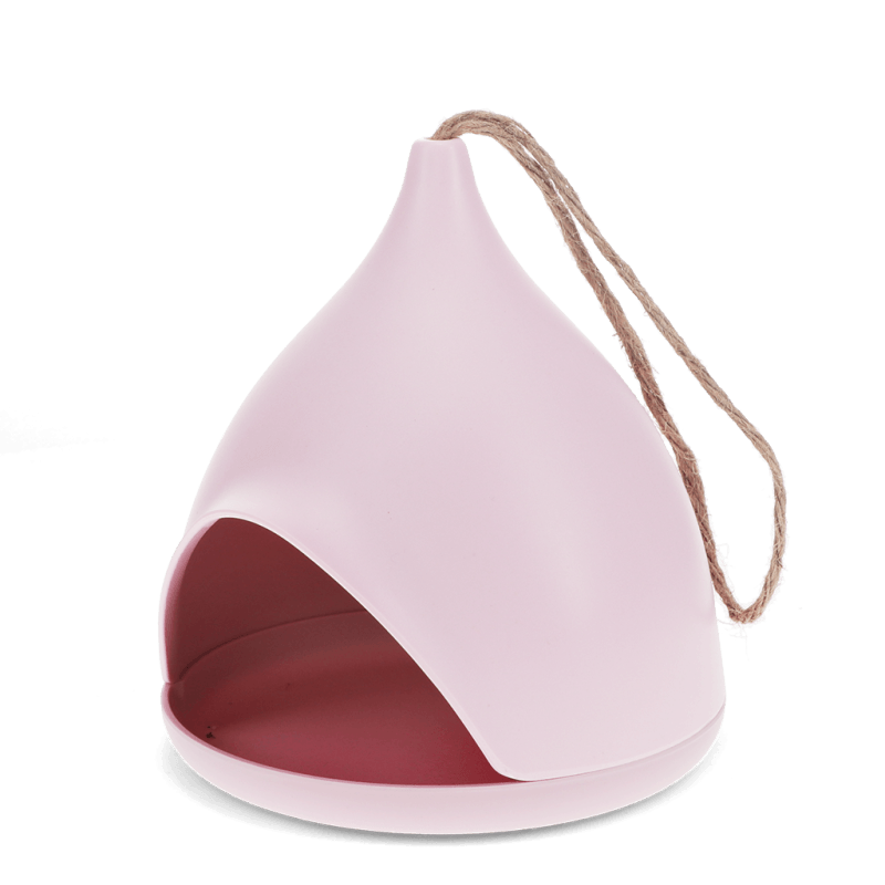 Rex London Bamboo Fibre Bird Feeder - Pink