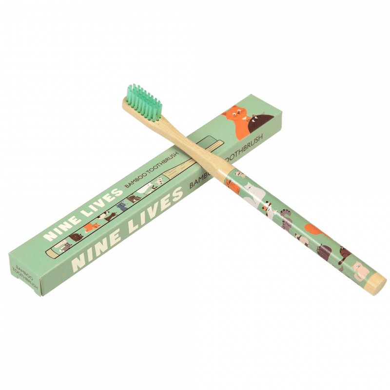 Rex London Bamboo Toothbrush - Nine Lives