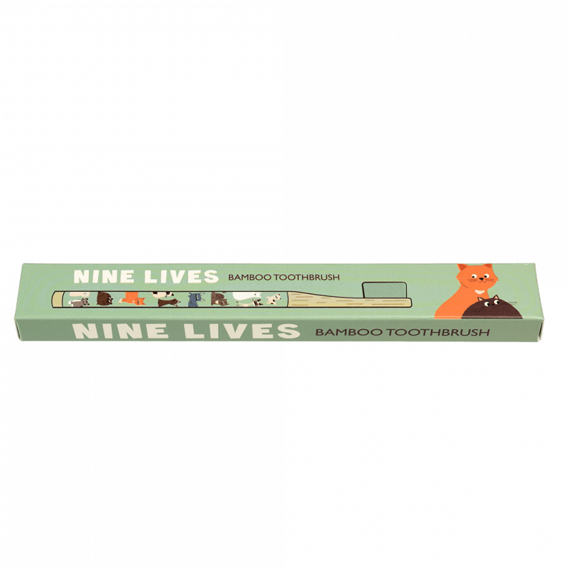 Rex London Bamboo Toothbrush - Nine Lives