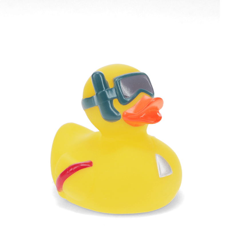 Rex London Bath Toy - Duck With Snorkel (yellow)