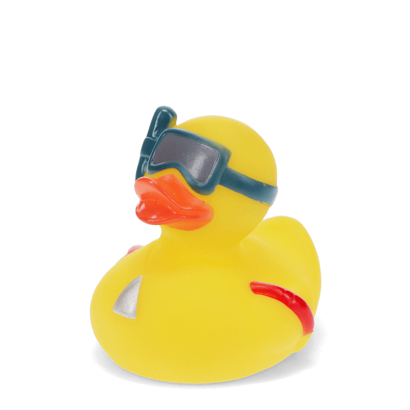 Rex London Bath Toy - Duck With Snorkel (yellow)