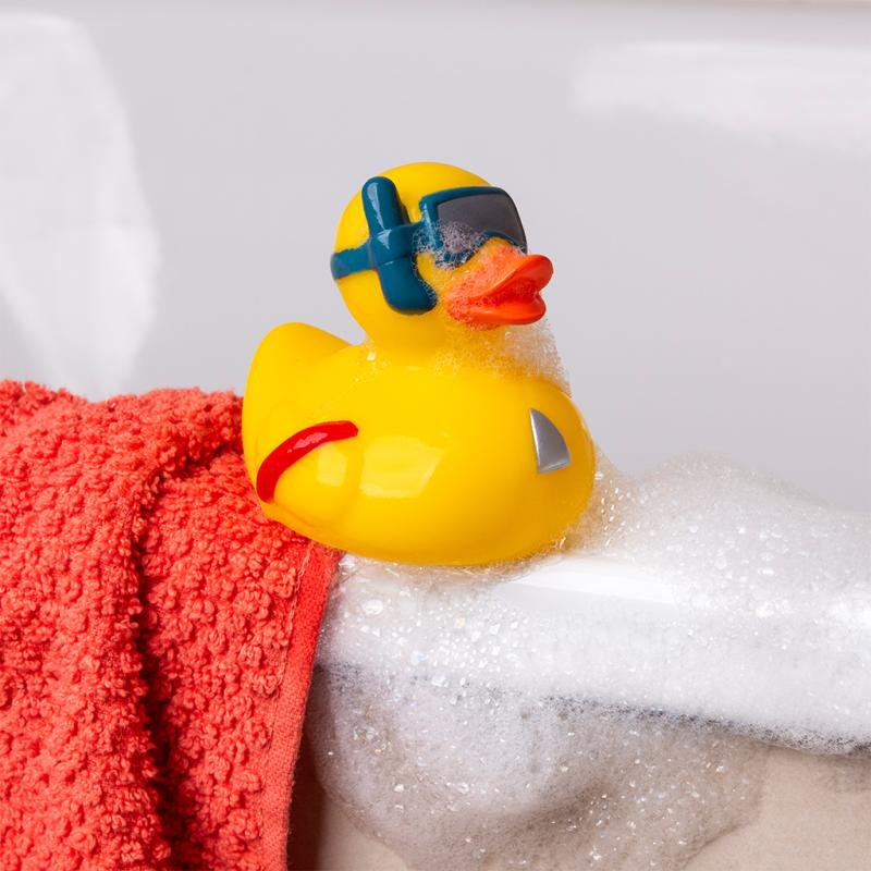 Rex London Bath Toy - Duck With Snorkel (yellow)
