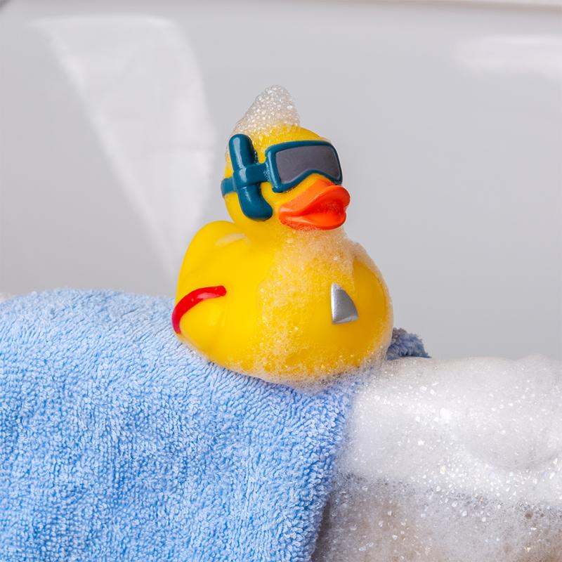 rex london Bath toy - Duck with snorkel (yellow)