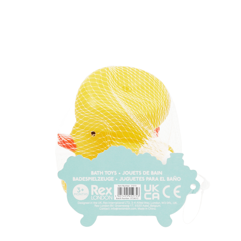 Rex London Bath Toys (set Of 3) - Ducks (yellow)