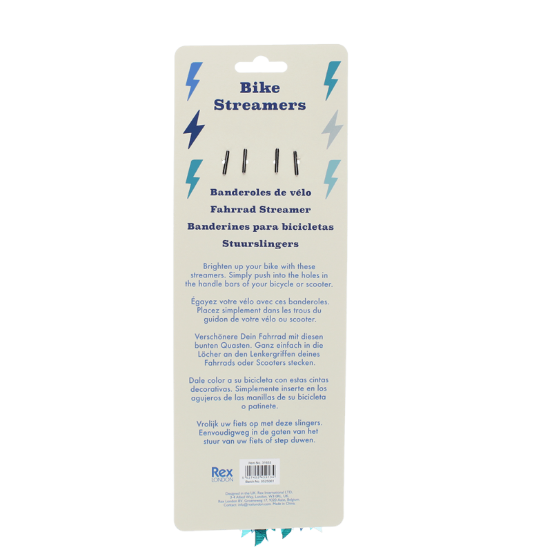 Rex London Bicycle Streamers - Blue