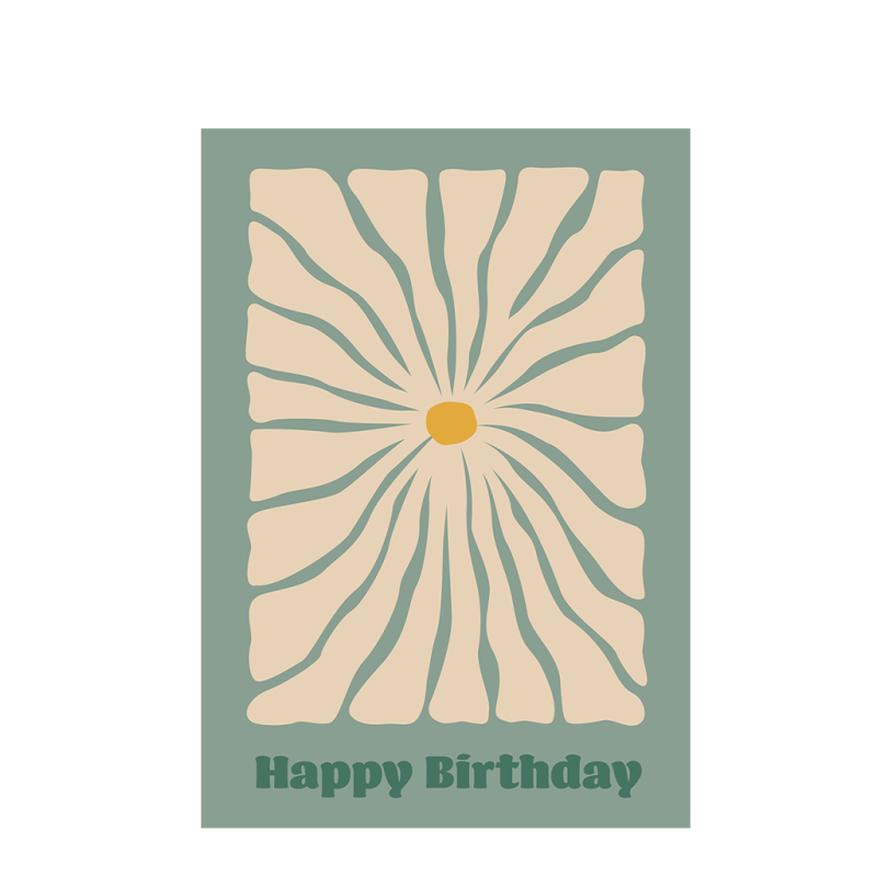 Rex London Birthday Card - Flower Power