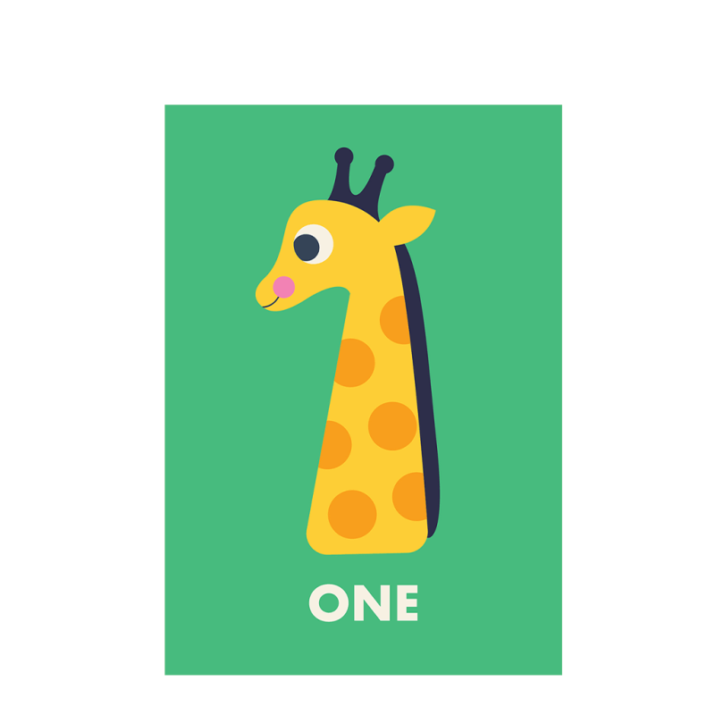 Rex London Birthday Card - Giraffe ONE