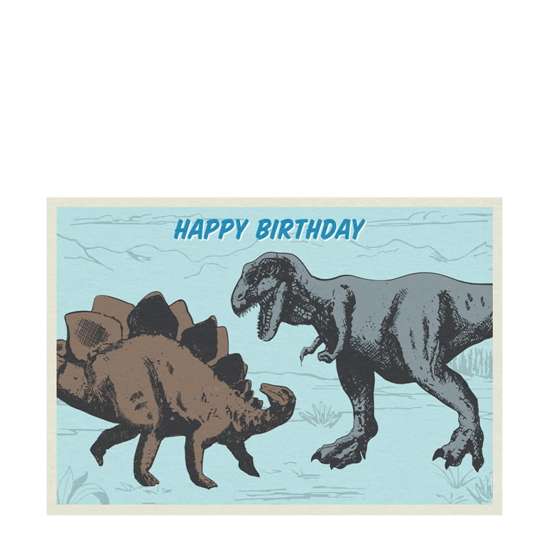 Rex London Birthday Card - Prehistoric Land Dinosaur